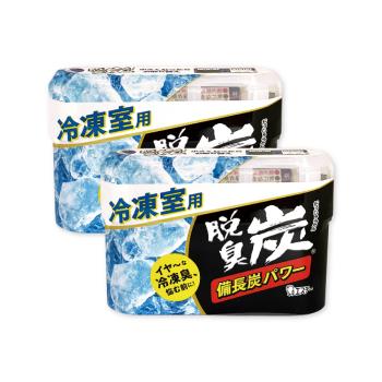 (2盒超值組)日本ST雞仔牌-脫臭炭強力消臭凝膠型備長炭冰箱薄型除臭劑1入/盒-冷凍白70g(冷藏室防串味除臭,蔬果室吸附異味,活性炭冷凍庫去味)