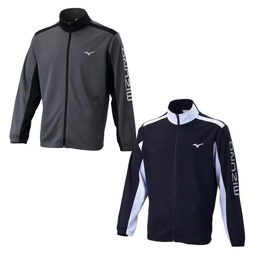 Mizuno 美津濃 防曬立領外套 男裝 針織 灰黑/黑白【運動世界】32TCC03408/32TCC03409