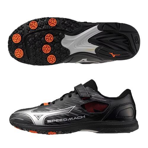 Mizuno 美津濃 慢跑鞋 大童 女鞋 魔鬼氈 SPEED MACH 3 黑【運動世界】K1GC255201