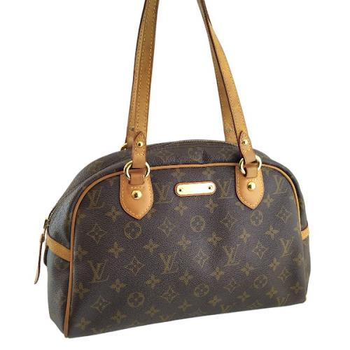 八成新！LV Monogram 經典字紋肩背金牌保齡球包