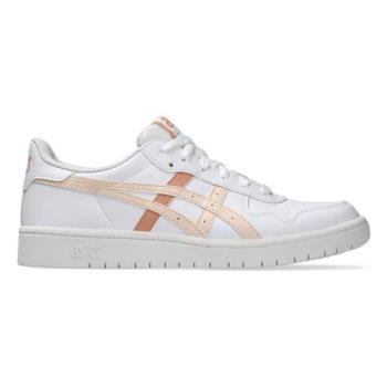 Asics 亞瑟士 休閒鞋 女鞋 JAPAN S 復古 皮革 白橘粉【運動世界】1202A118-135