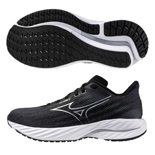 Mizuno 美津濃 慢跑鞋 女鞋 4E超寬楦 WAVE INSPIRE 21 黑【運動世界】J1GD254622