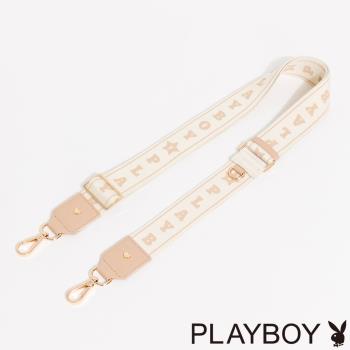 PLAYBOY - PLAYBOY織帶背帶 背帶系列 - 卡其色