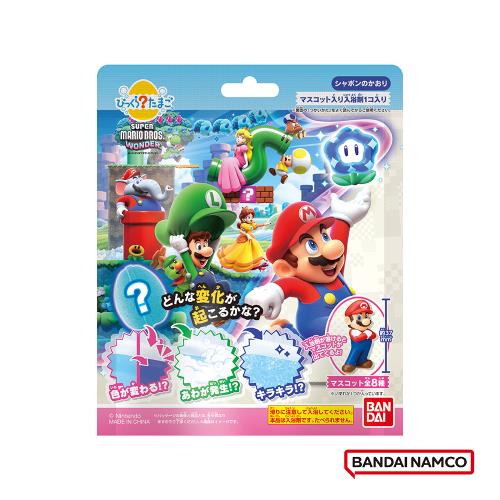 日本Bandai-超級瑪利歐兄弟驚奇入浴球x5 (附公仔/泡澡球/沐浴球)