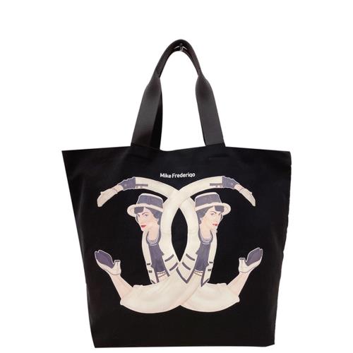 MF Mike Frederiqo 全球首賣款 雙面LOGO印刷 可可夫人限量購物袋 