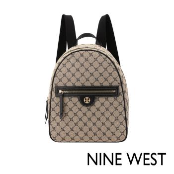 NINE WEST UNA 經典後揹包-LOGO黑(149132)