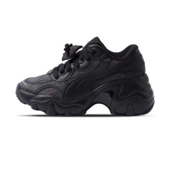 Puma Pulsar Wedge Wns Charms 女鞋 黑色 厚底 休閒 蝴蝶結 運動 休閒鞋 40097301