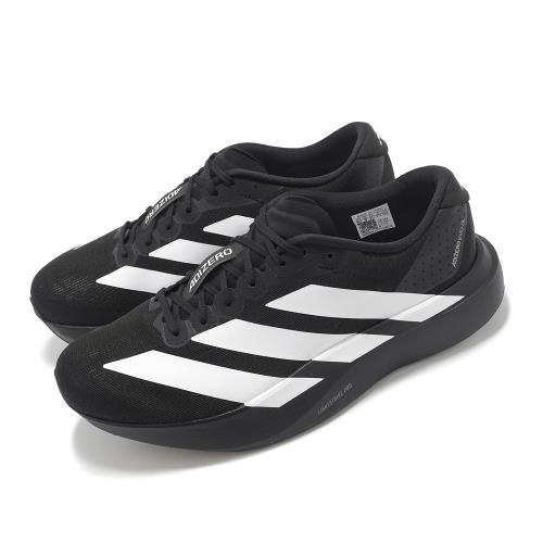 adidas 慢跑鞋 Adizero Evo SL M 男鞋 黑 白 輕量 緩衝 馬牌輪胎大底 運動鞋 愛迪達 JP7149