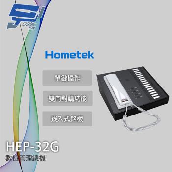 昌運監視器 Hometek HEP-32G 32按鍵 數位管理機 雙向對講 崁入式銘板