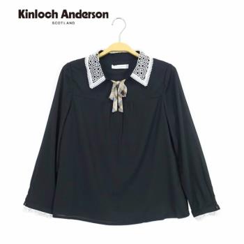 Kinloch Anderson 立領蕾絲綁帶雪紡襯衫 金安德森女裝(KA0961009)