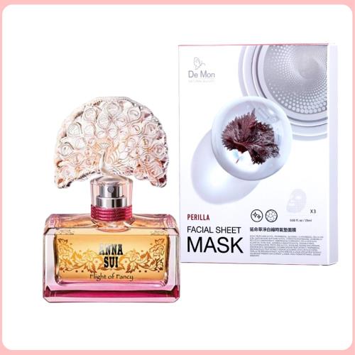 【ANNA SUI】逐夢翎雀淡香水30ml+【DeMon】NB 超肌能縮時氣墊面膜(3片/盒)x1盒