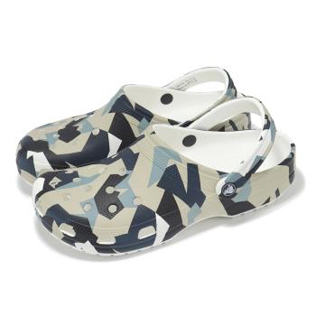 Crocs 洞洞鞋 Geo Camo Clog 男鞋 女鞋 綠 黑 迷彩印花克駱格 休閒鞋 卡駱馳 21100994S