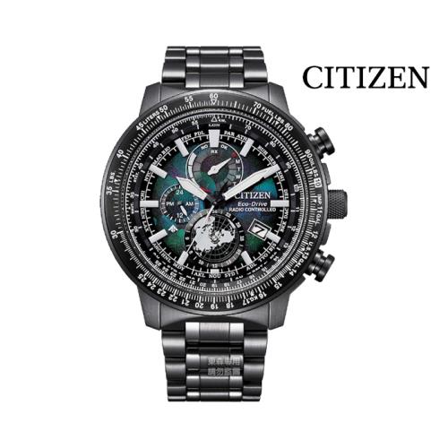 【CITIZEN】BY3005-56E UTC時間 光動能電波男錶 46mm 公司貨
