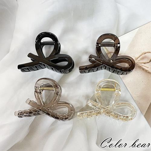 【卡樂熊】晶韌系列．微透光半結造型抓夾/髮夾(四色)