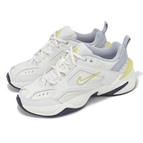 Nike 休閒鞋 M2K Tekno 女鞋 灰 金 厚底 拼接 緩衝 老爹鞋 AO3108-009