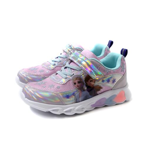 冰雪奇緣2 Frozen 運動鞋 輕量電燈鞋 中童 童鞋 粉紅/水藍 FNKX41107 no224