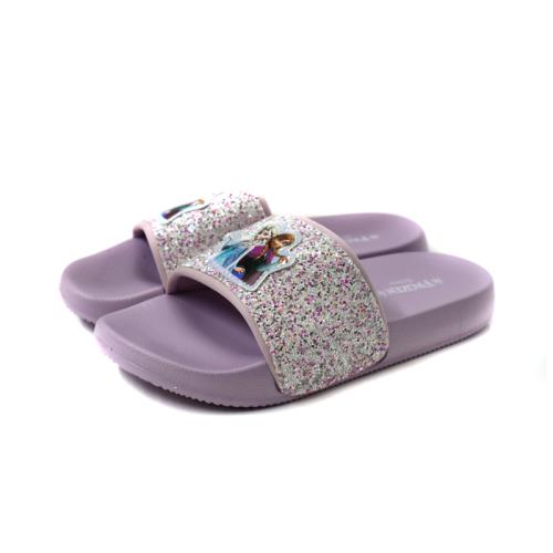 冰雪奇緣 Frozen 拖鞋 戶外 防水 中童 童鞋 粉紫色 FOKS41537 no225