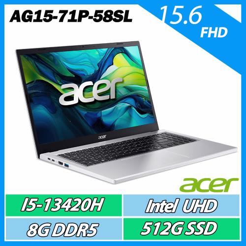 ACER 宏碁 Aspire Go AG15-71P-58SL (i5-13420H/8G/512G/W11/15.6吋)文書效能筆電