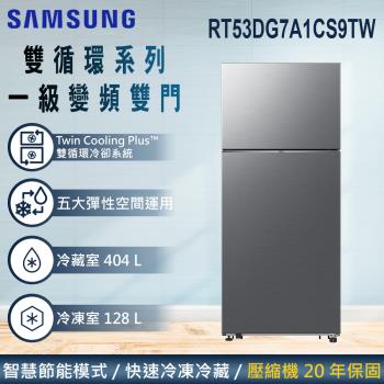 加碼送★回函送★ SAMSUNG三星 532公升 一級能效雙循環系列雙門冰箱 RT53DG7A1CS9TW