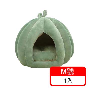 (毛寶當家)包覆式樹葉南瓜窩 M號 保暖窩 睡窩 包覆式寵物窩 蒙古窩 貓狗窩床 寵物用品