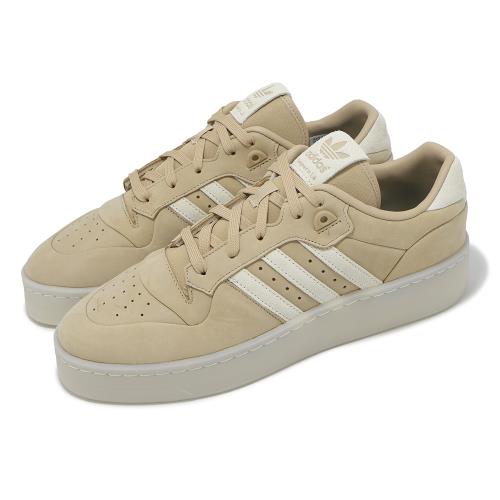 adidas 休閒鞋 Rivalry Low Lux 男鞋 米白 杏色 白 復古 麂皮 愛迪達 IH0255