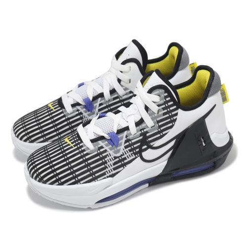 Nike 籃球鞋 LeBron Witness VI GS 大童 女鞋 白 黑 氣墊 緩衝 LBJ 運動鞋 DD0423-100