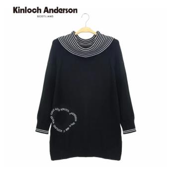 Kinloch Anderson 大圓領小熊長版針織上衣 金安德森女裝(KA0869038 黑/紅)