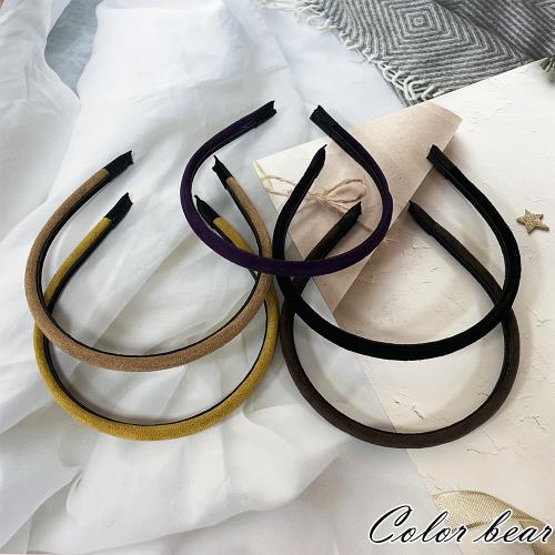 【卡樂熊】麂皮絨糖果色造型髮箍(五色)