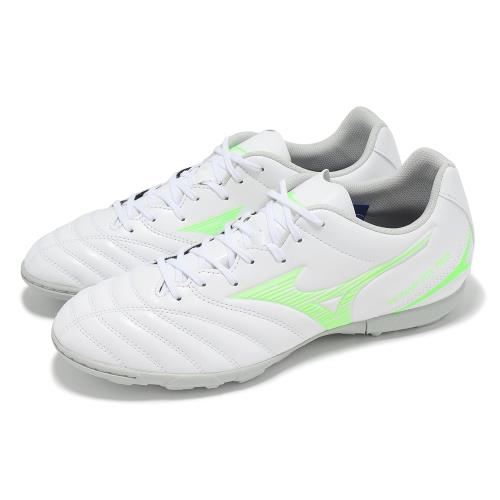Mizuno 足球鞋 Monarcida Neo III Select AS 男鞋 寬楦 白綠 碎釘 人工草皮 P1GD2525-37