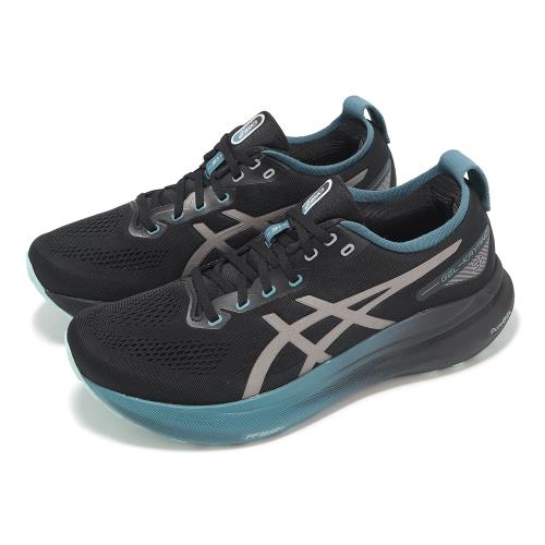 Asics 慢跑鞋 GEL-Kayano 31 Lite-Show CN 男鞋 黑藍 支撐 夜光 運動鞋 亞瑟士 1011C100001