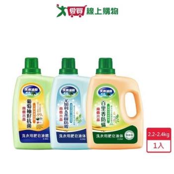 南僑水晶肥皂液體洗衣精2.2-2.4kg【愛買】