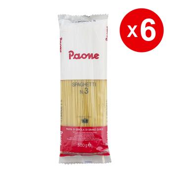 PAONE 寶妮 義大利麵-直麵 500g/6包組