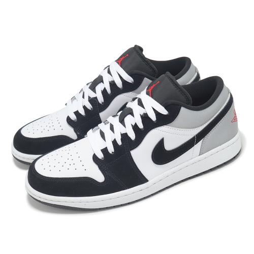 Nike 休閒鞋 Air Jordan 1 Low SE 男鞋 黑 銀 紅 AJ1 一代 HF3148-106