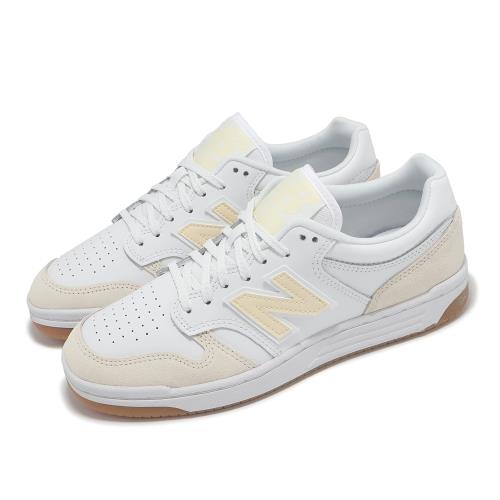New Balance NB 休閒鞋480 男鞋女鞋白米白皮革膠底復古小白鞋情侶鞋NB