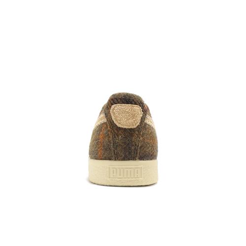 Puma 休閒鞋Clyde Harris Tweed 男鞋紅棕橘羊毛毛呢復古板鞋39851202 