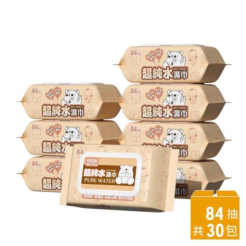 BeniBear邦尼熊超純水濕紙巾84抽30入/箱