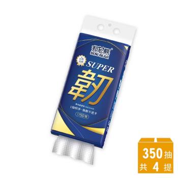 BeniBear邦尼熊 五層底部抽面紙350抽4提/箱-(韌)