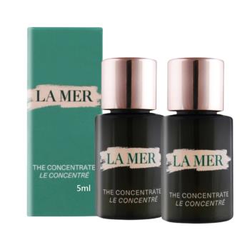 LA MER 海洋拉娜 濃萃雙重修復精華5ml*2入-航空版