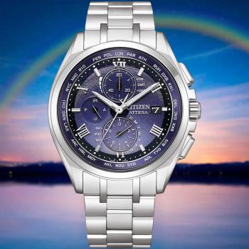 CITIZEN 星辰 月虹限量款光動能萬年曆抗磁電波錶/41.5mm/AT8240-66L