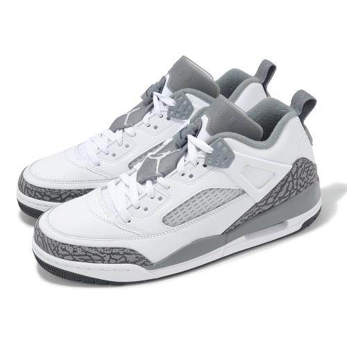 Nike 休閒鞋 Jordan Spizike Low 男鞋 白 灰 爆裂紋 喬丹 復古 低筒 FQ1759-102