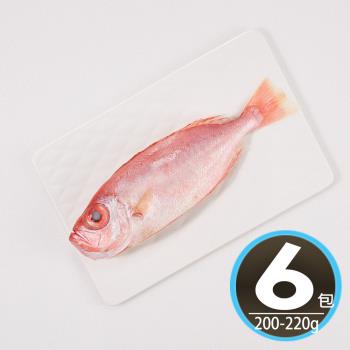 【華得水產】臺灣東港紅目鰱魚6尾組(200-220g/尾/去鰓去肚)