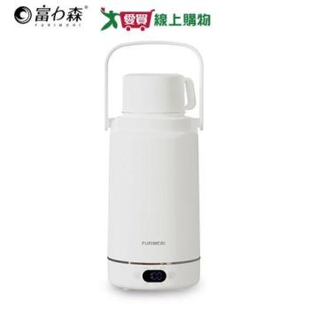 FURIMORI富力森 1.2L全電壓隨行溫控電熱水杯 白 FU-K1210【愛買】
