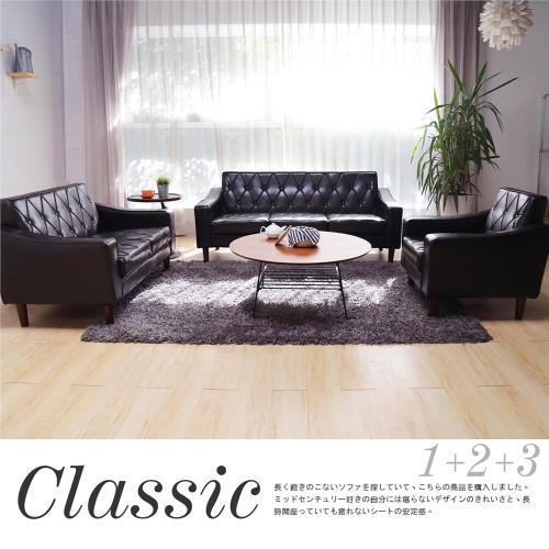 【H&D東稻家居】摩登皮質1+2+3人沙發組/皮沙發/DIY自行組裝