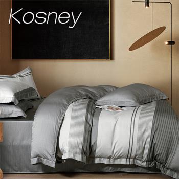 KOSNEY 穆陽 加大60支天絲四件式兩用被床包組