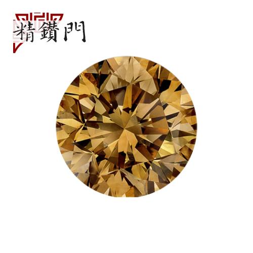 【精鑽門】圓形香檳鑽 0.30克拉  Yellowish Brown / VVS-VS