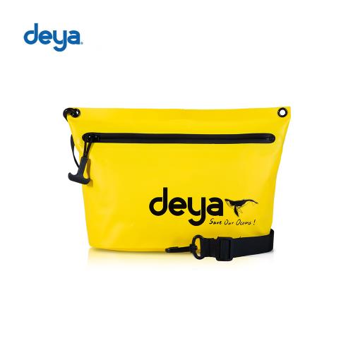 deya大翅鯨海洋征服者防水斜跨包-黃色 (限量-全袋防水)