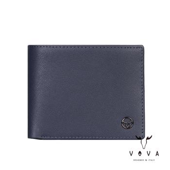 VOVA 沃汎 CASSIEN 卡西安系列4卡零錢袋皮夾 -藍色 VA134W007NY
