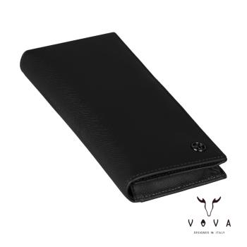 VOVA 沃汎 CASSIEN 卡西安系列12卡長夾 -黑色 VA134W005BK