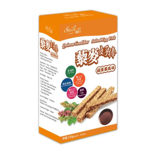 【源昶 smile99】 藜麥好棒 添加超級食物-紅藜麥 奶素 鹹蛋黃風味 (15gx10入/盒)*3盒