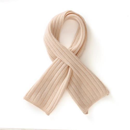 【米蘭精品】脖圍羊毛圍巾-交叉式抽條小圍巾男女配件4色74jr71